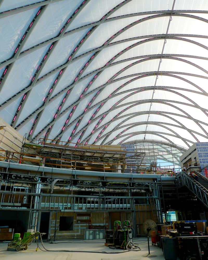 Illustration for article titled A Tour of the Futuristic Roof on California's High-Speed Rail Station
